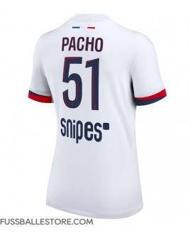 Günstige Paris Saint-Germain Willian Pacho #51 Auswärtstrikot Damen 2025-26 Kurzarm